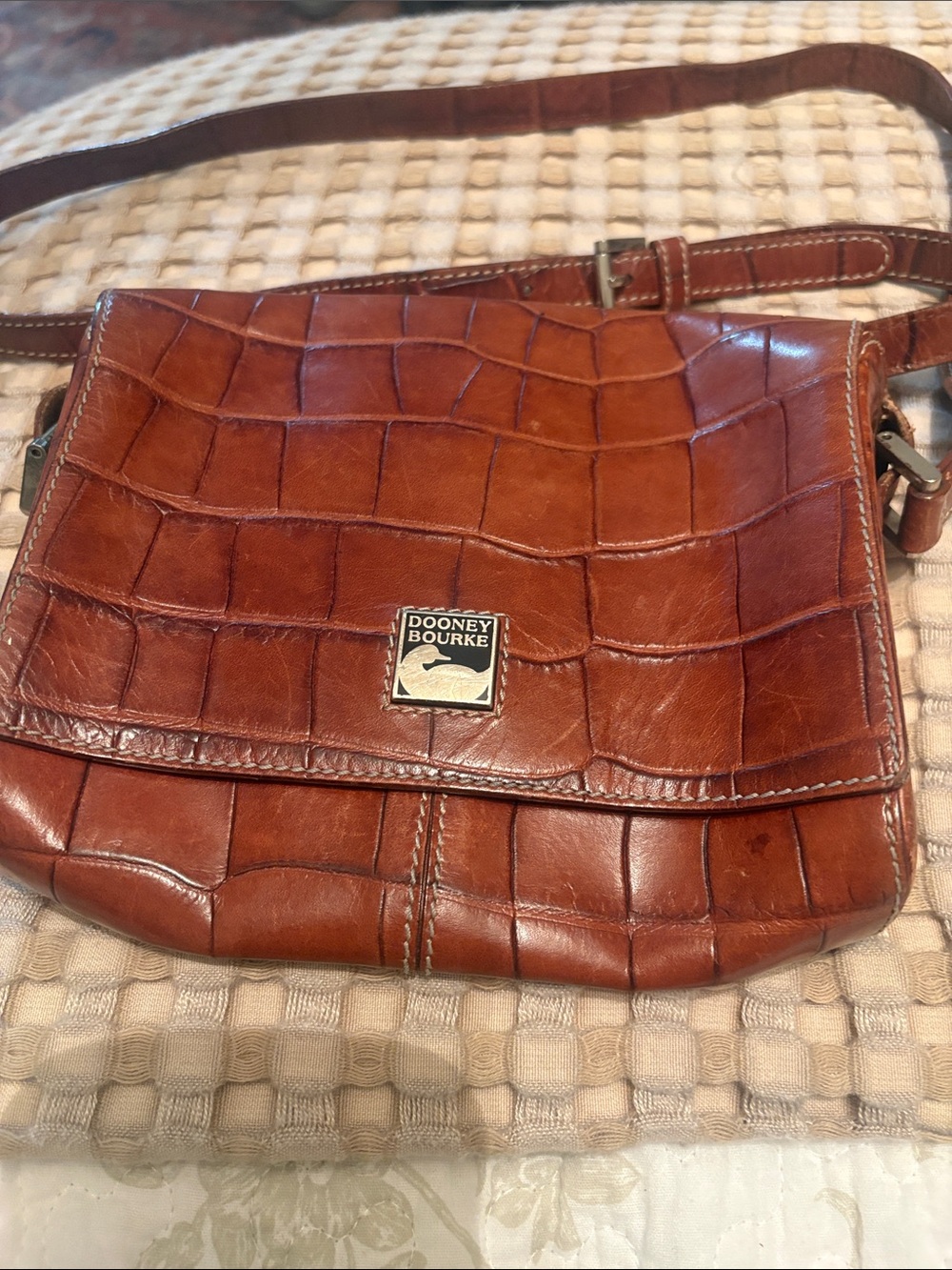 Vintage Dooney & Bourke
Bayou Croc Mini Binocular Bag.